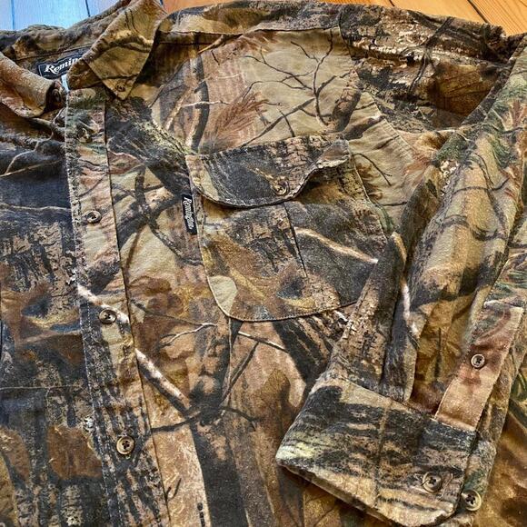 Vintage Reminton Real Tree Camouflage Shirt XXL Broken-in - Picture 2 of 5